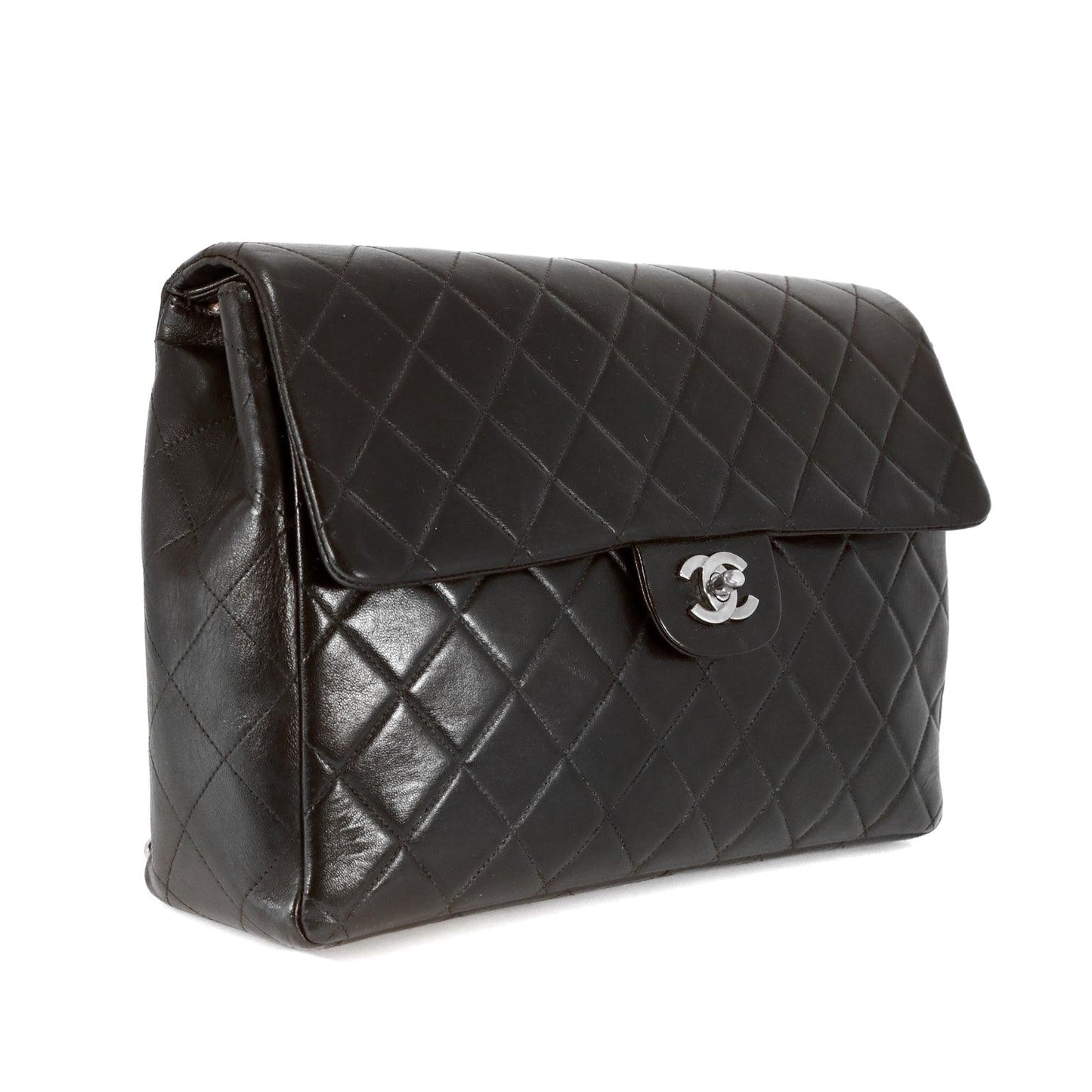 Chanel Black Lambskin Classic Flap Backpack