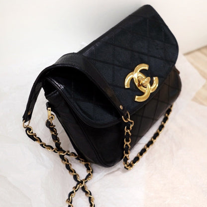 Chanel vintage XL CC mini flap bag
