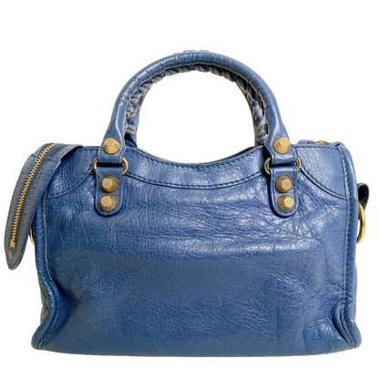 BALENCIAGA CITY MINI IN BLUE