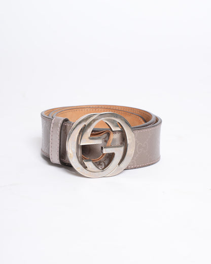 Gucci Imprime Monogram Interlocking G Belt