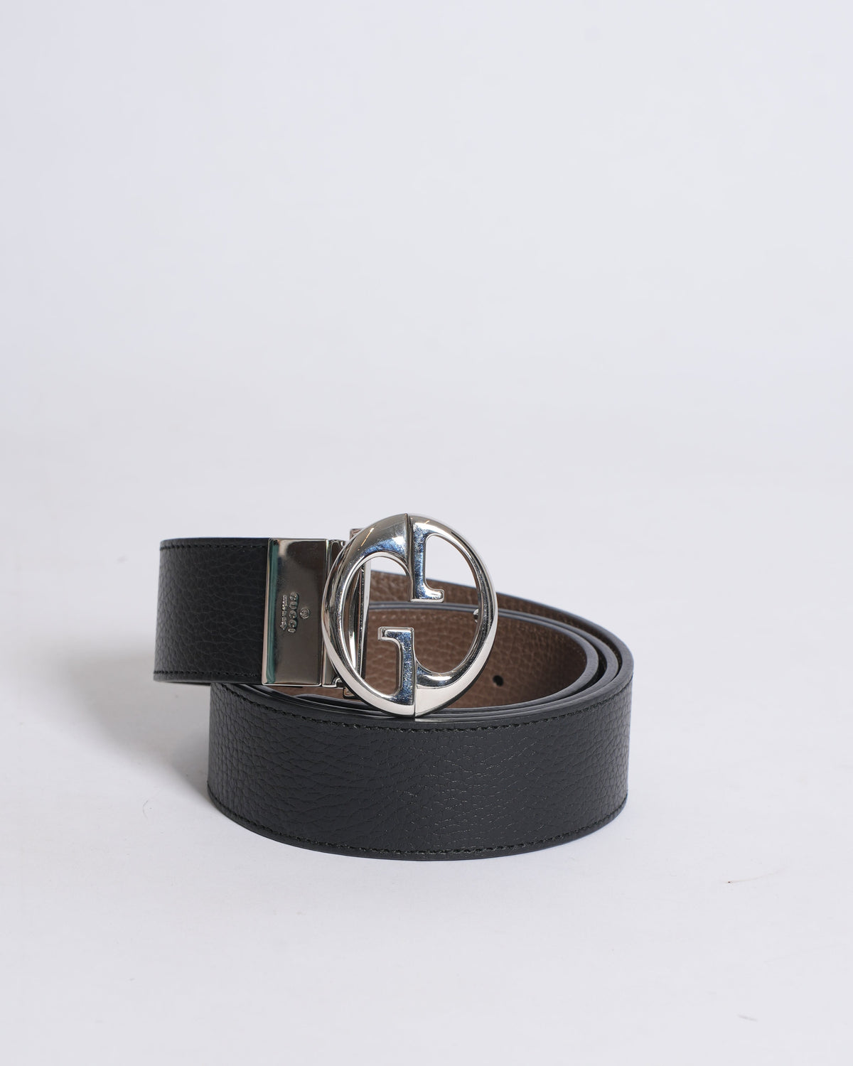 New Gucci GG Men's Belt In Black