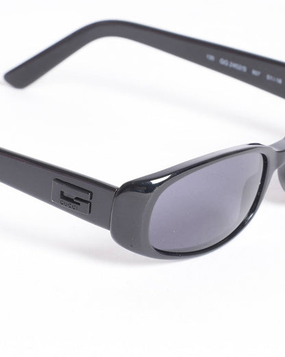 Gucci Rectangle Acetate  Black Sunglasses