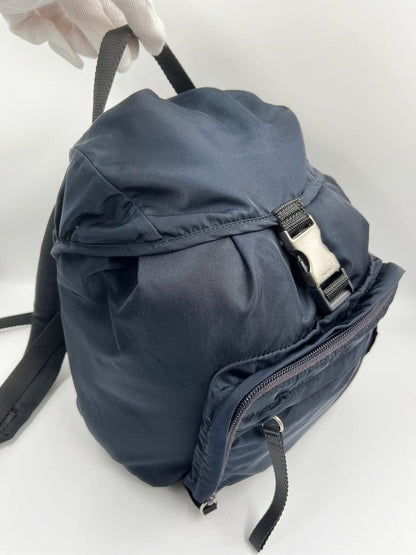 Prada Navy Nylon Backpack