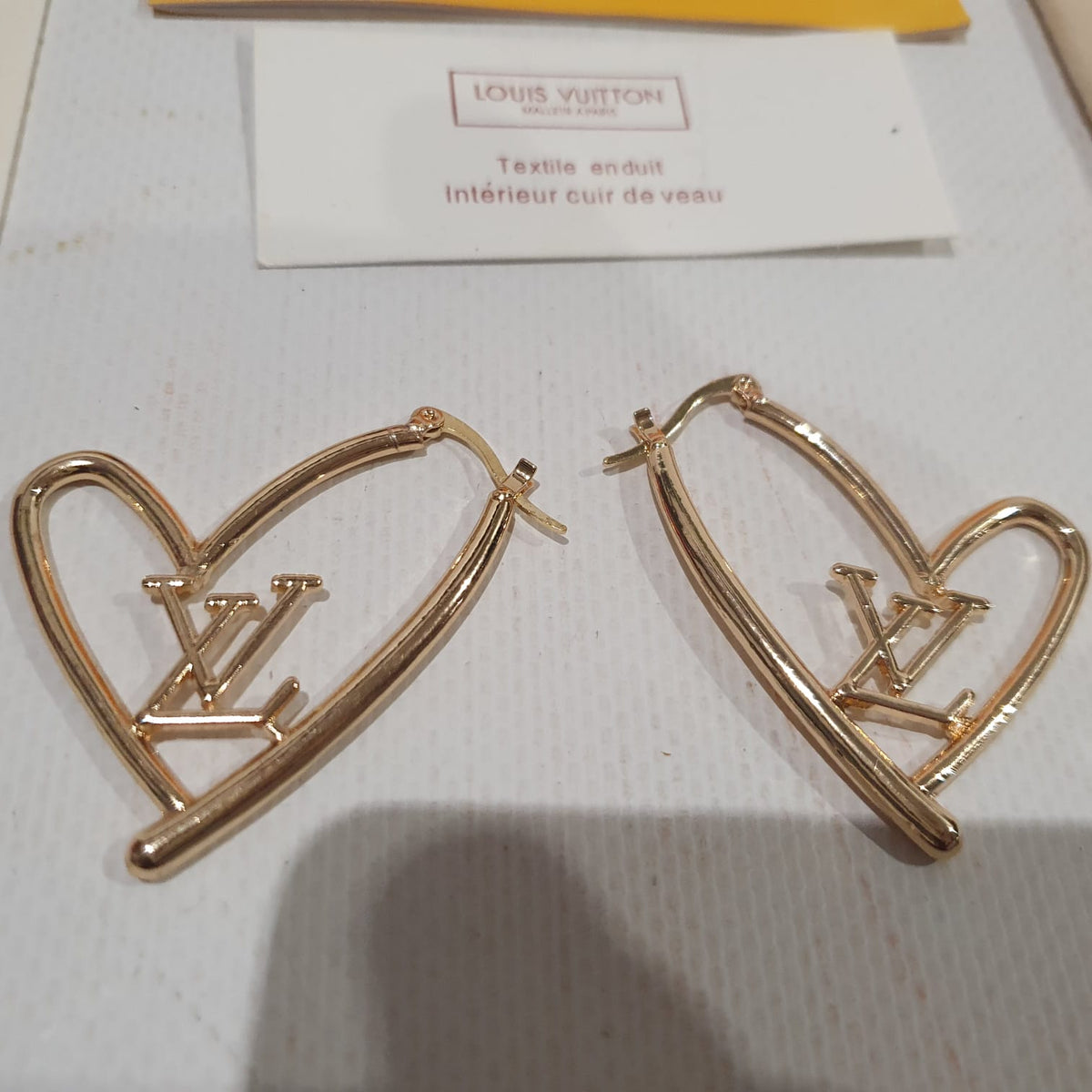 Louis Vuitton heart shaped Earrings