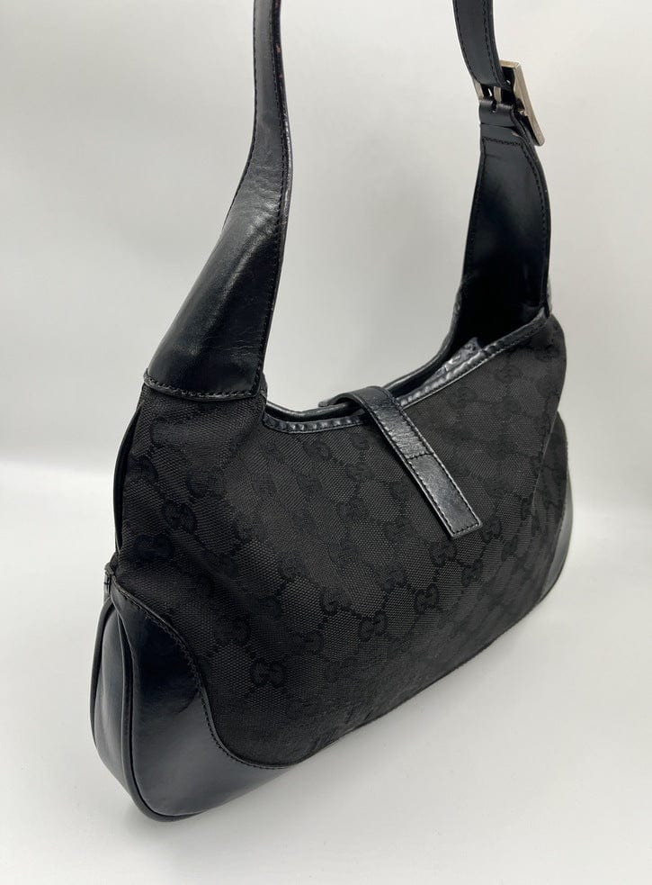 Vintage Gucci Jackie Bag - Black Canvas