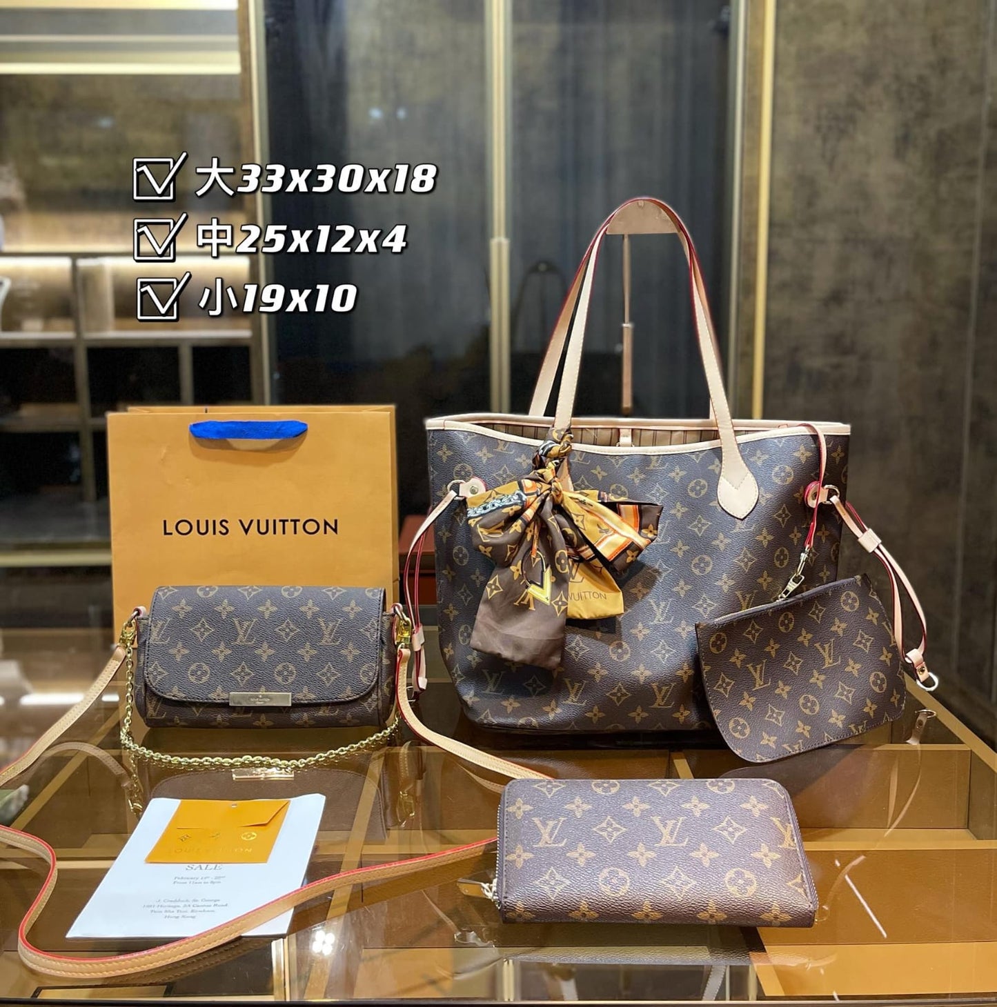 Louis Vuitton Neverfull  Handbag Sets