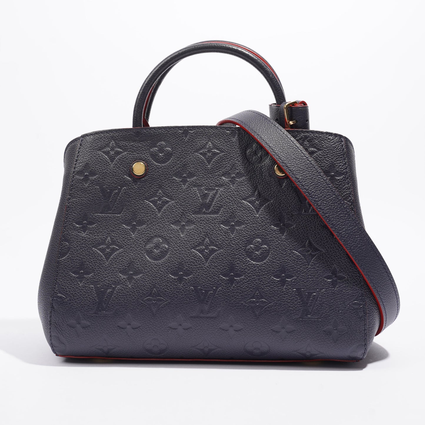 Louis Vuitton Montaigne BB Navy / Red Empreinte Leather