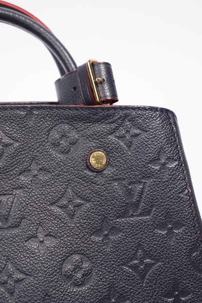 Louis Vuitton Montaigne BB Navy / Red Empreinte Leather