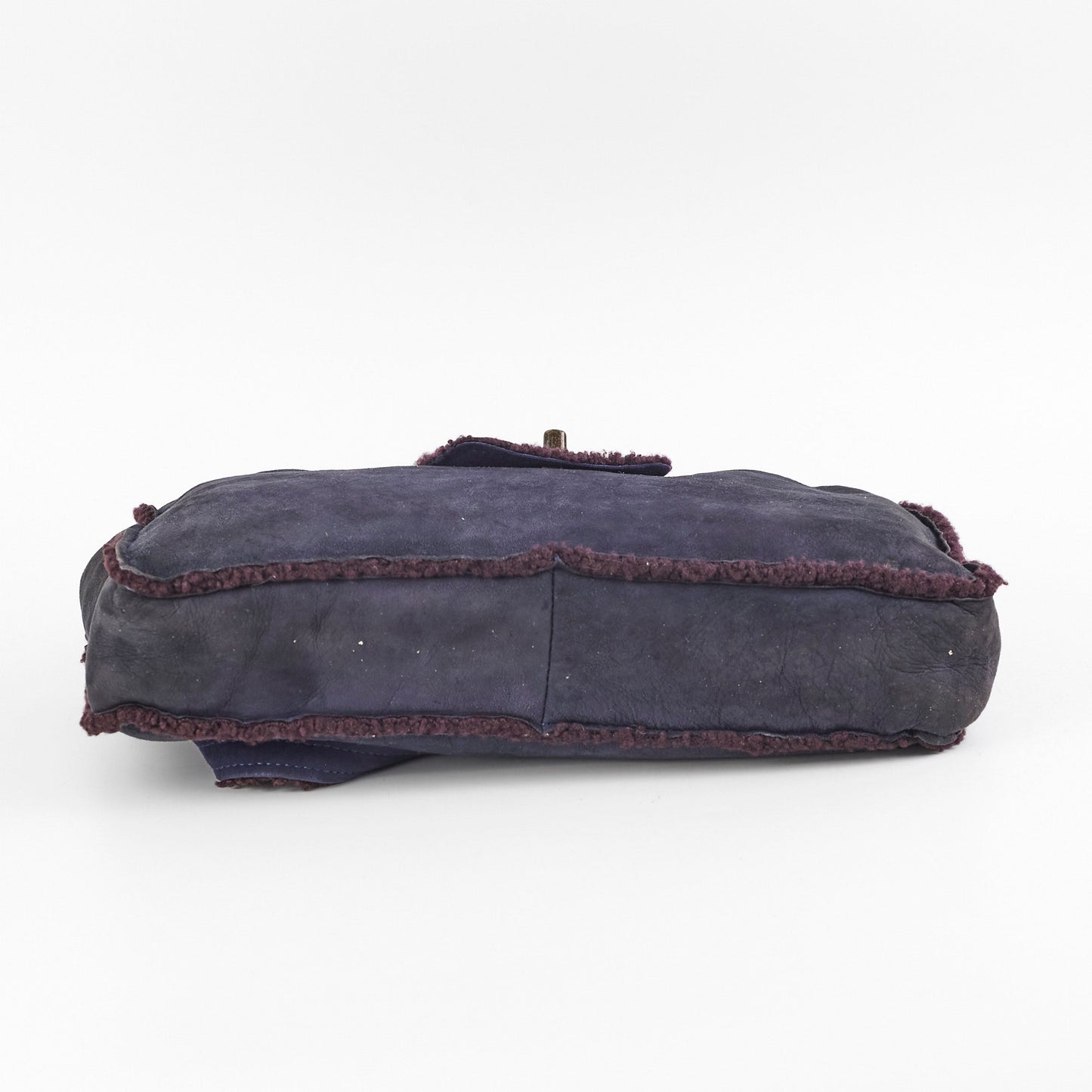 Chanel Vintage Suede Tote Navy
