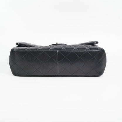 Chanel Black Jumbo Single Flap Black