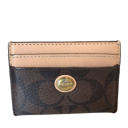 Wallet Designer By Coach In Brown, Size:Small