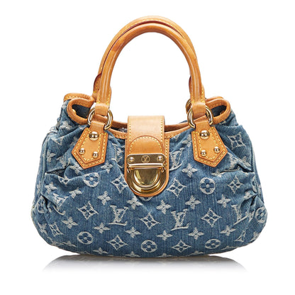 Louis Vuitton Pleaty Blue Monogram Denim