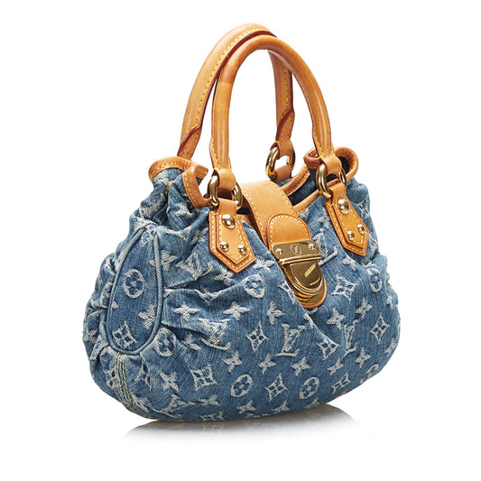 Louis Vuitton Pleaty Blue Monogram Denim