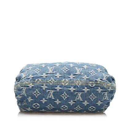 Louis Vuitton Pleaty Blue Monogram Denim