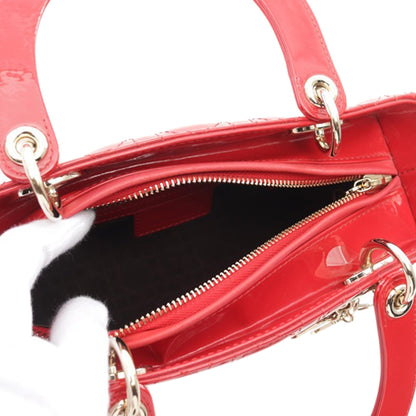 Medium Patent Cannage Lady Dior