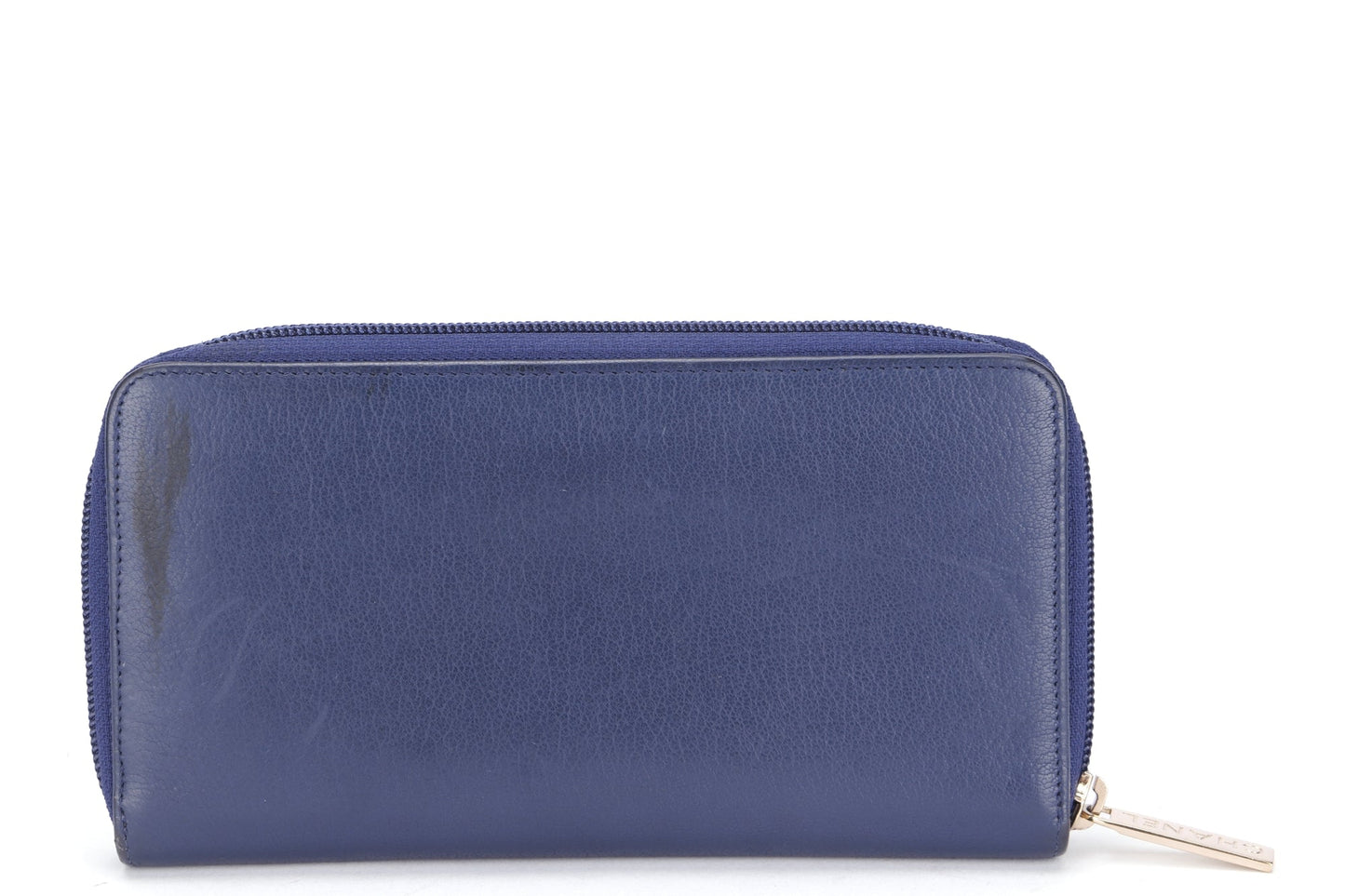 Chanel Timeless Blue Color Calf Leather Long Zippy Wallet (2282xxxx), with , no Dust Cover & Box