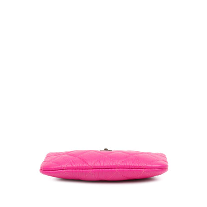 Pink Chanel Small Goatskin Quilted Reissue Cosmetic Pouch