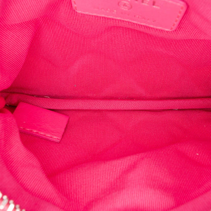 Pink Chanel Small Goatskin Quilted Reissue Cosmetic Pouch