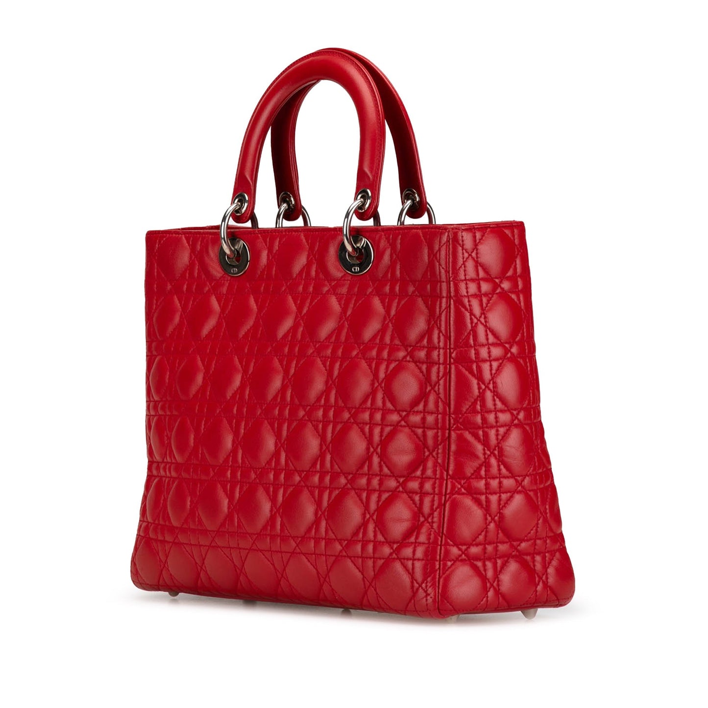 Large Lambskin Cannage Lady Dior