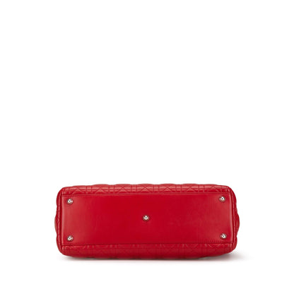 Large Lambskin Cannage Lady Dior