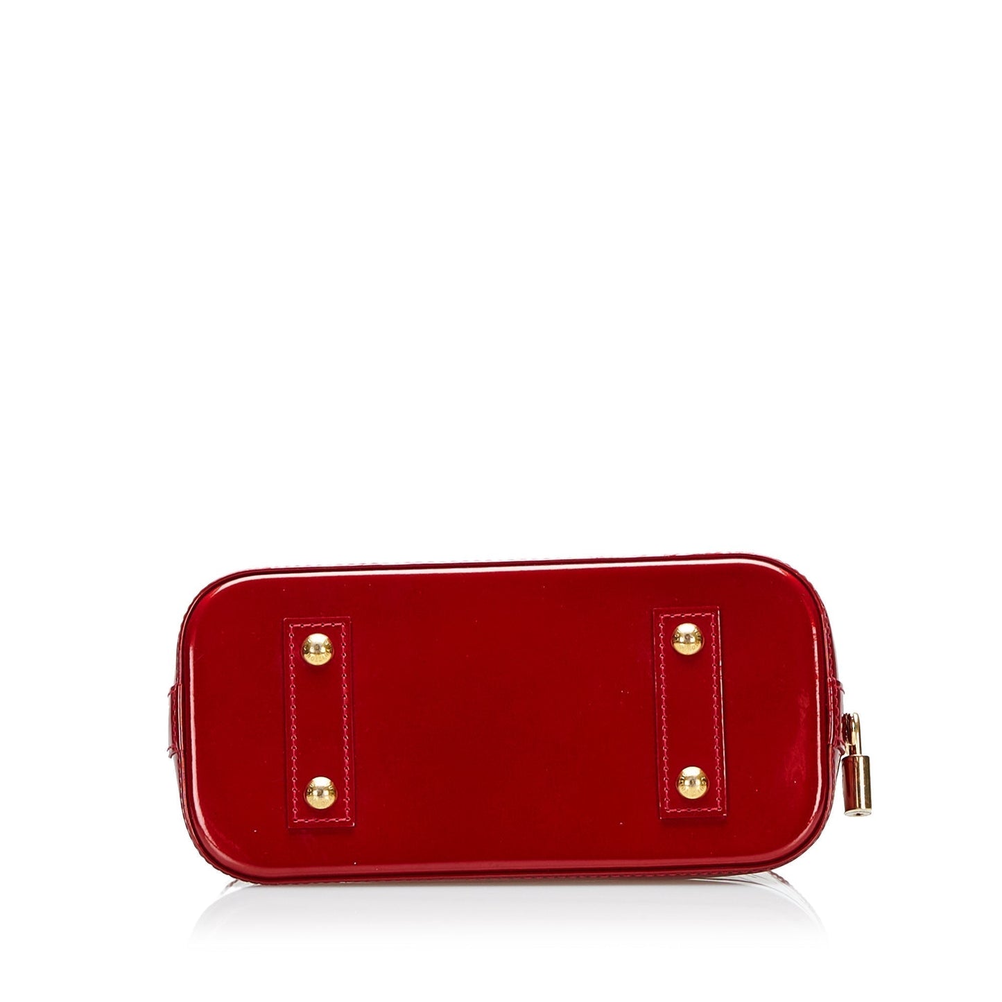 Louis Vuitton Alma BB Red Rayures Monogram Vernis