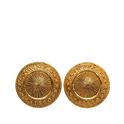 CHANEL CC Clip On Earrings Costume Earrings