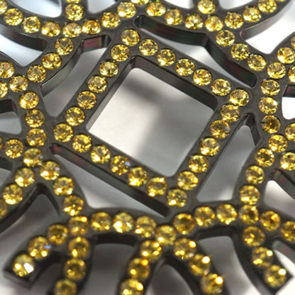 Strass CC Brooch Earrings