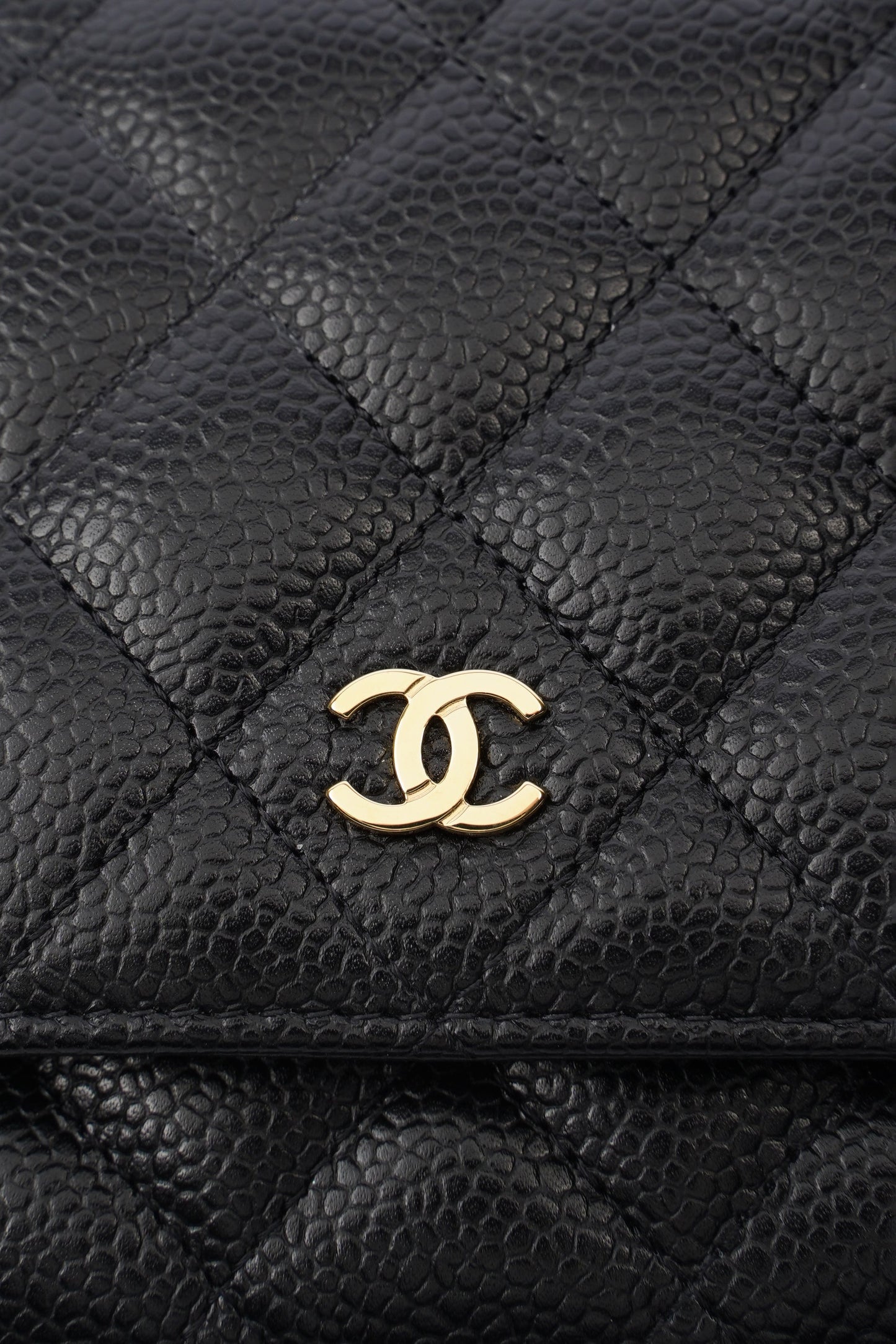 Chanel Wallet On Chain Black Caviar Leather