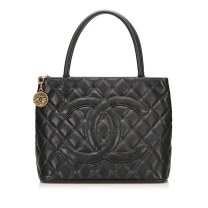 Chanel Caviar Medallion Tote Tote Bag