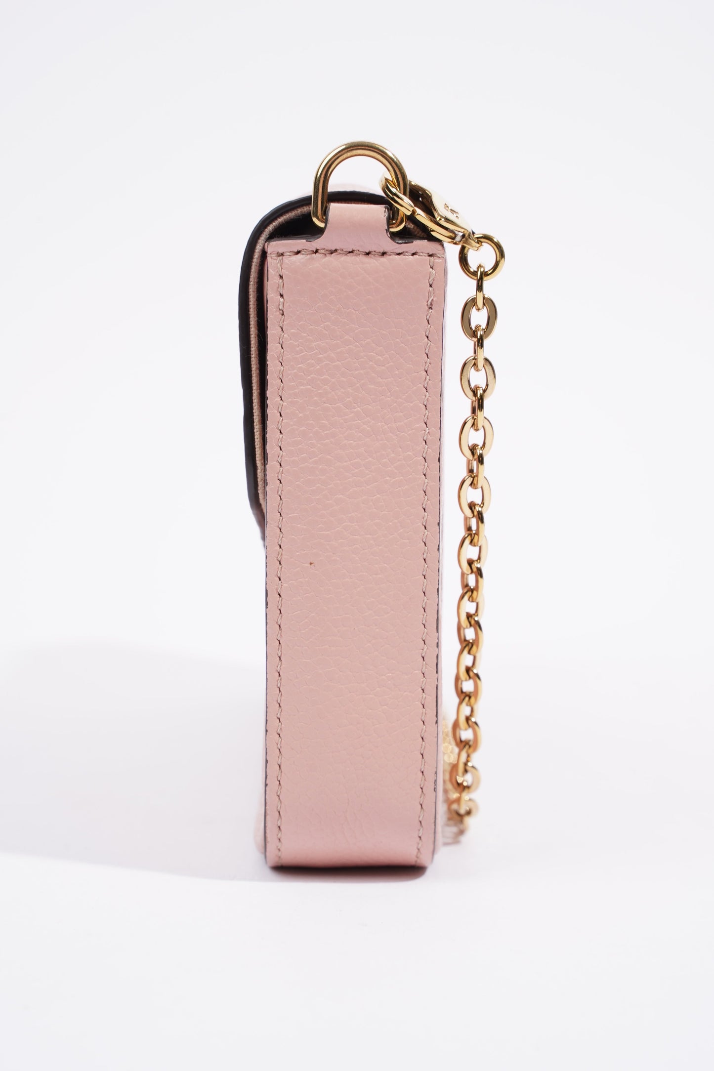 Louis Vuitton Pochette Felicie Pink Empreinte Leather