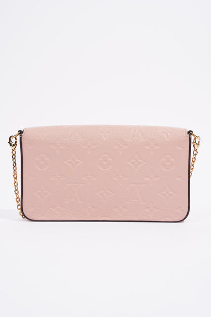 Louis Vuitton Pochette Felicie Pink Empreinte Leather