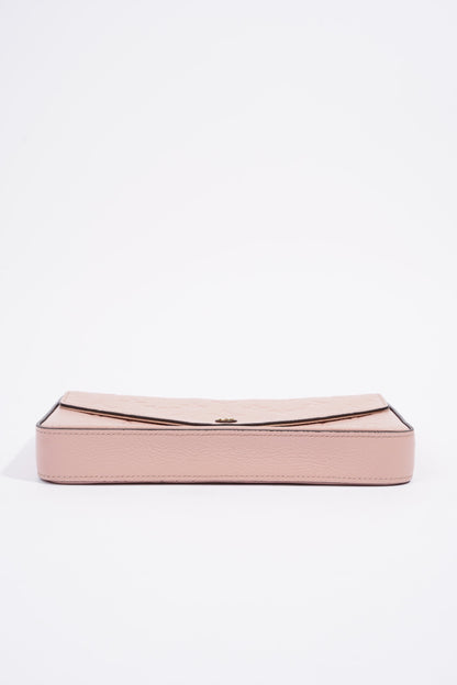 Louis Vuitton Pochette Felicie Pink Empreinte Leather