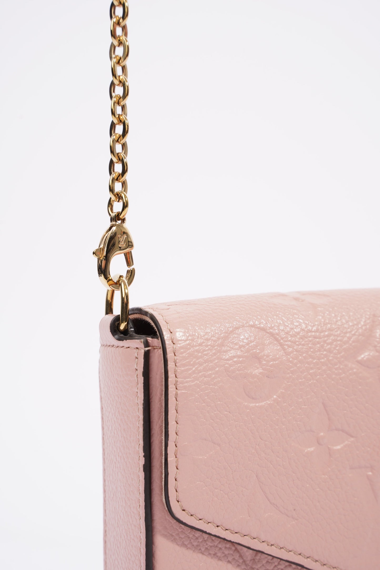 Louis Vuitton Pochette Felicie Pink Empreinte Leather