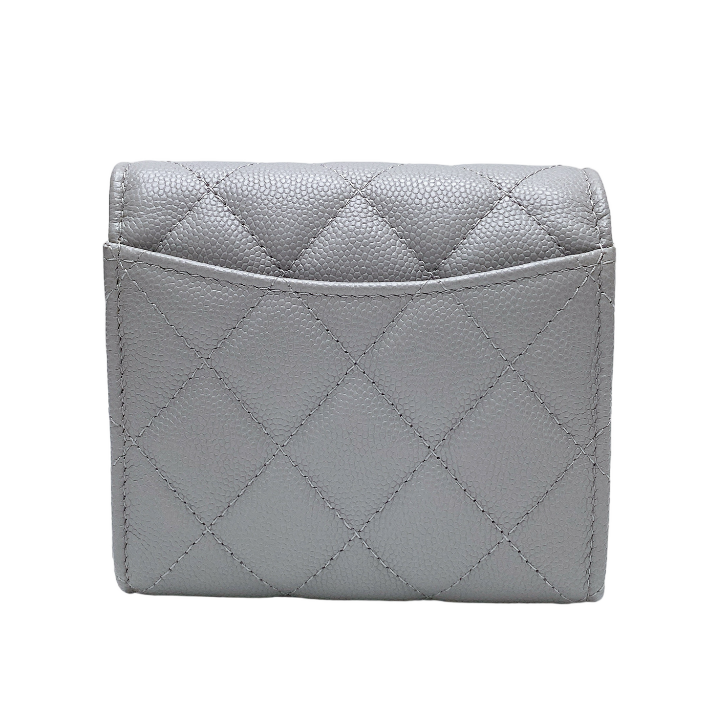 CHANEL SHORT WALLET IN GREY