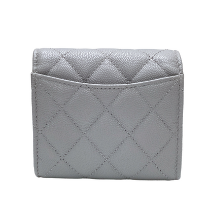 CHANEL SHORT WALLET IN GREY