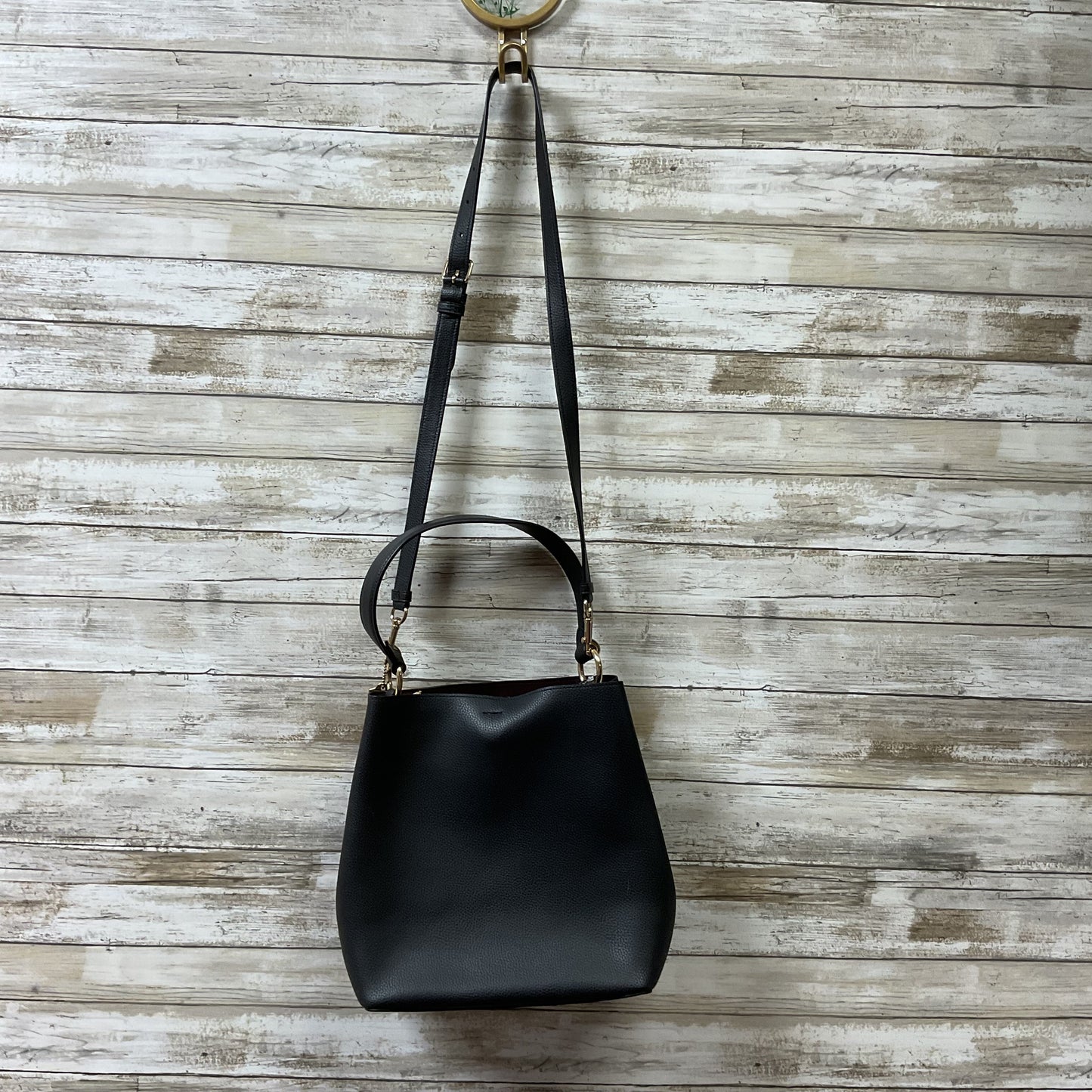 Handbag Designer By Coach In Black, Size:Medium
