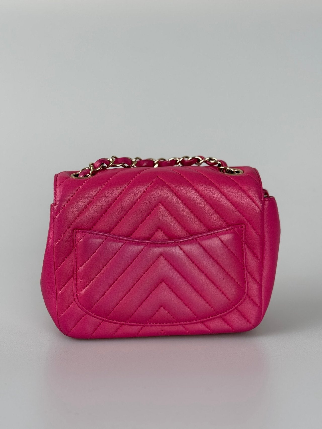 Chanel  mini Square Classic Chevron Flap Bag