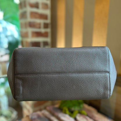 GUCCI Swing Small Grey Field Soft Pink Dollar Calfskin Tote Bag
