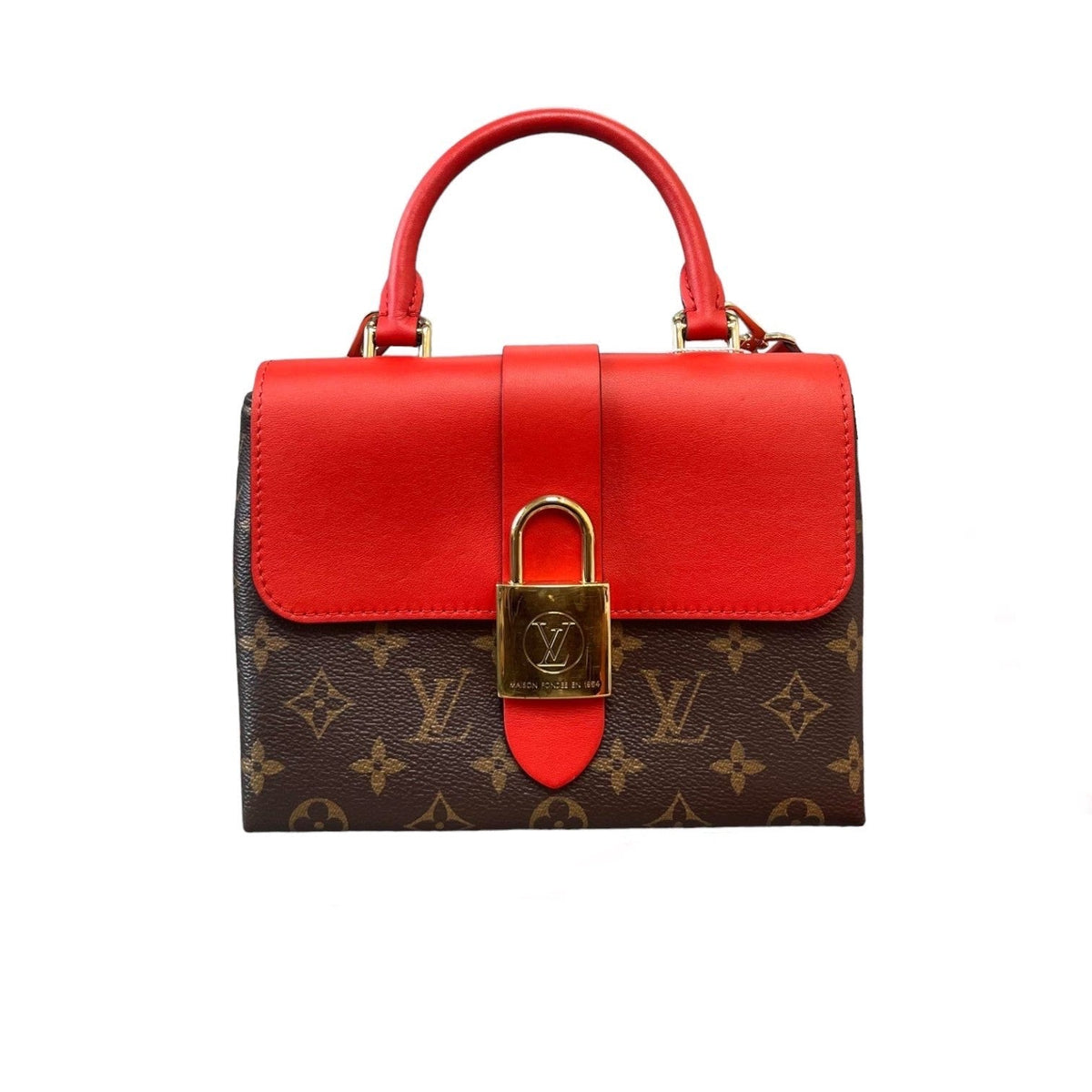 Louis-Vuitton Locky BB Monogram Canvas Coquelicot GHW