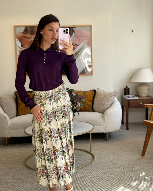 Gucci Floral Bouquet Print with Crystals Skirt IT 38 (UK 6) RRP ?2250
