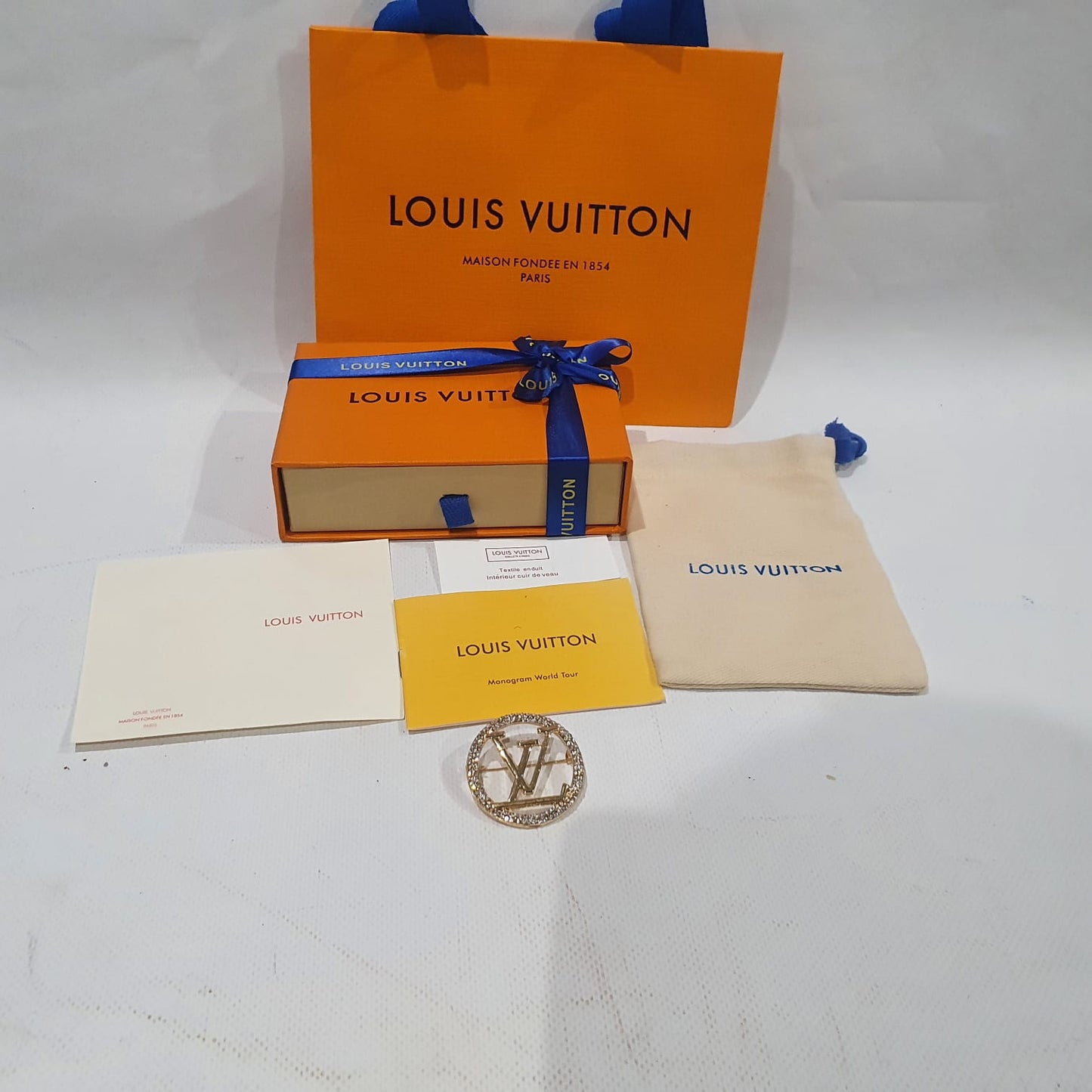 Louis  Vuitton Necklace, Earrings and Brooch Set