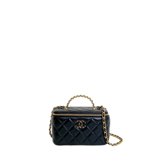 CHANEL VANITY WITH CHAIN TOP HANDLE