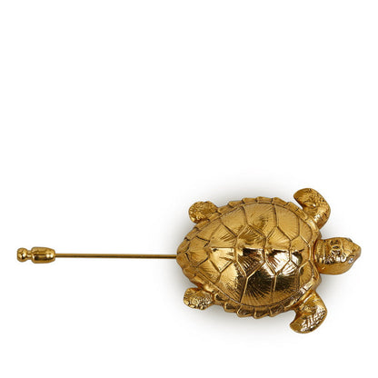 Chanel Turtle Brooch Metal Brooch in Excellent condition