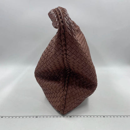 Bottega Veneta Intrecciato Hobo Bag in Brown Red Nappa leather Large