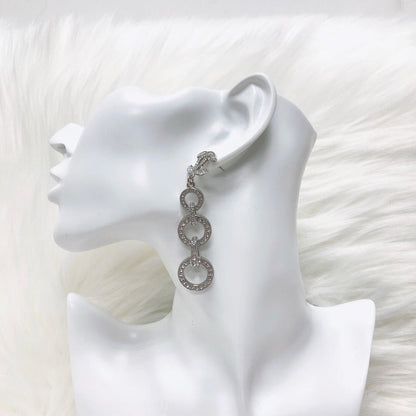 CC Dangle Earrings in Black 2020 SS