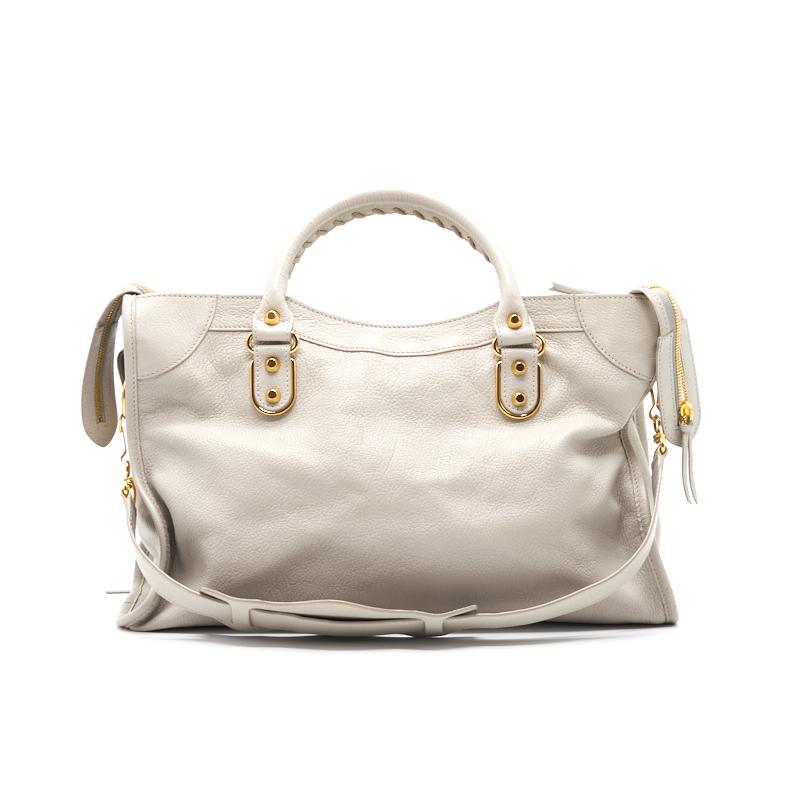 Balenciaga Classic Metallic Edge City White