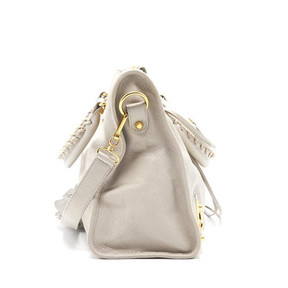 Balenciaga Classic Metallic Edge City White
