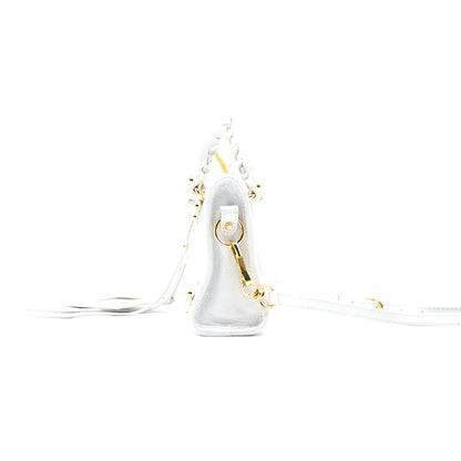 Balenciaga Nano City Bag white with GHW