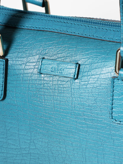 Gucci Small Boston Turquoise Bag
