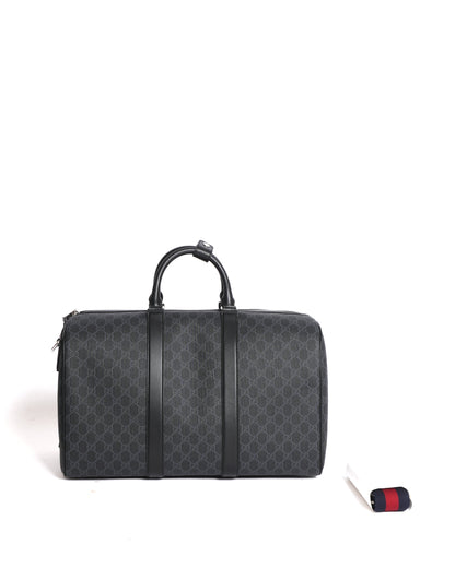 New Gucci Monogram Duffle Bag with Detachable Crossbody Strap